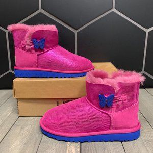 ugg mini bailey button purple